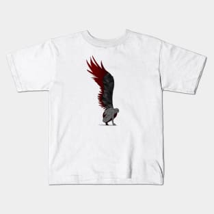 Evil Red Angel Wings T-Shirt Kids T-Shirt